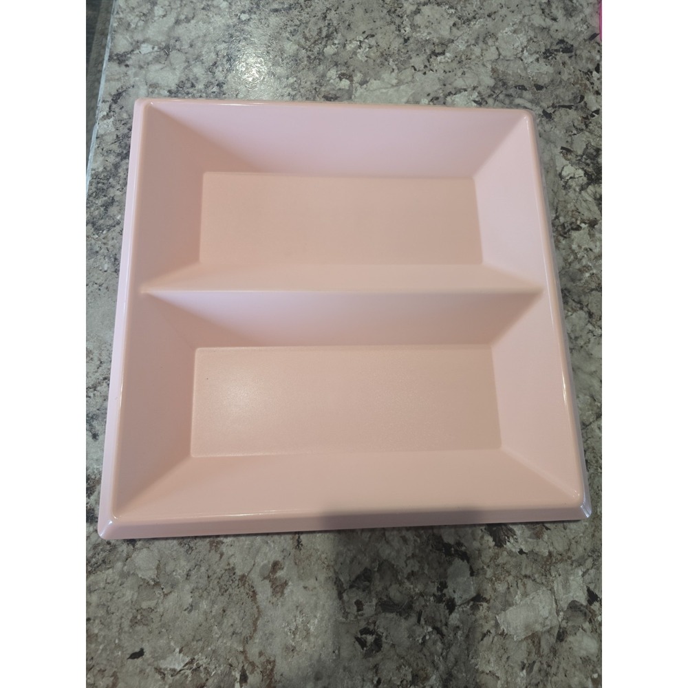 Tupperware Get Together Buffet Tray - Pink Square